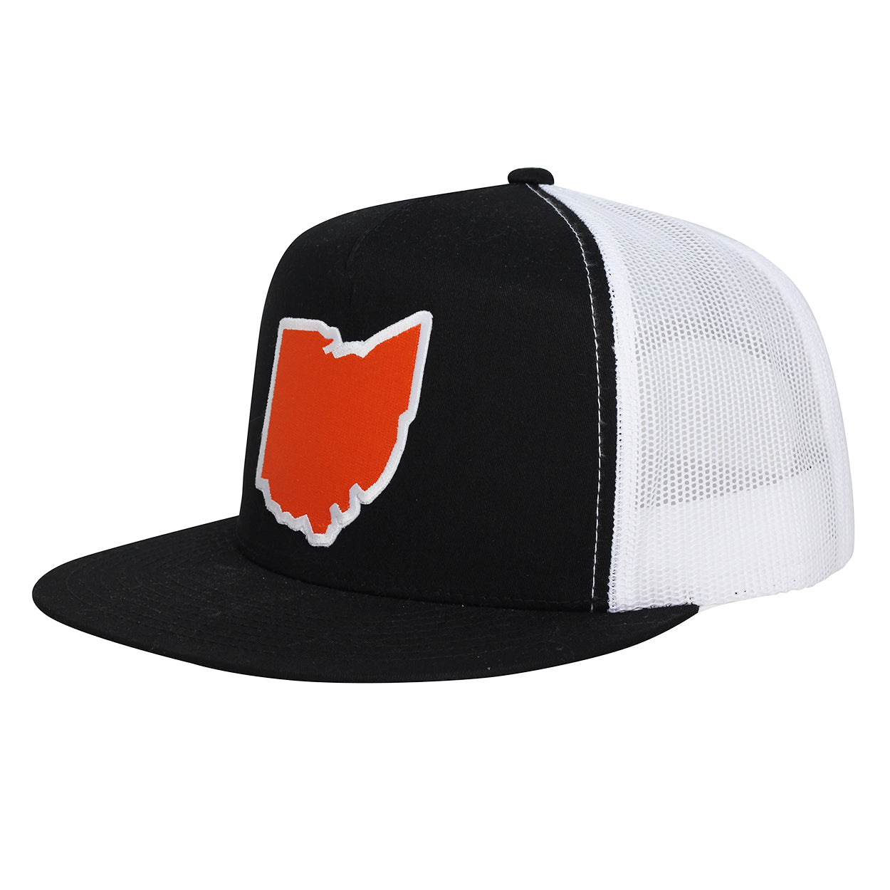 Ohio Orange Patch Snap back Trucker Hat