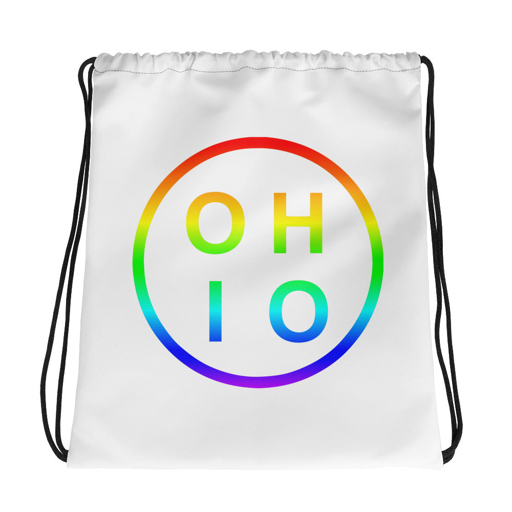 Pride Circle Ohio Drawstring bag