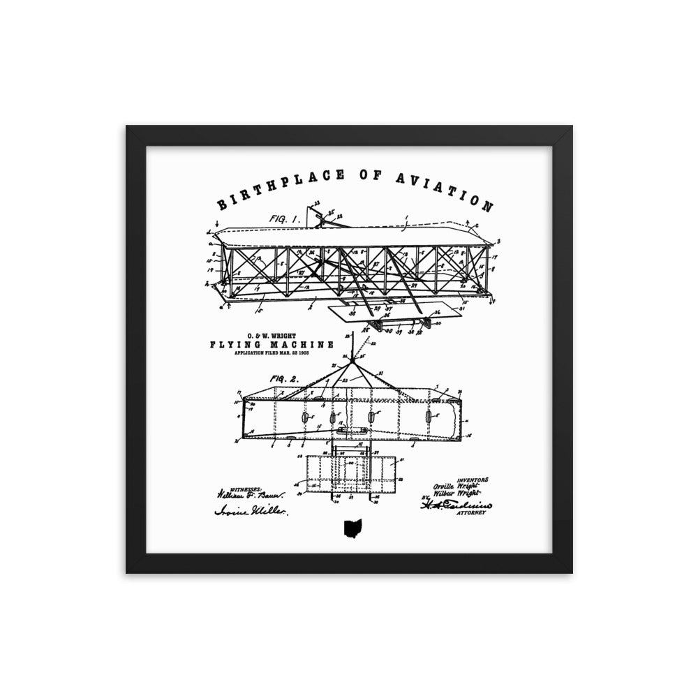 Birthplace of Aviation Framed poster
