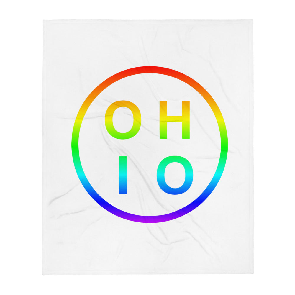 Pride Circle Ohio Throw Blanket