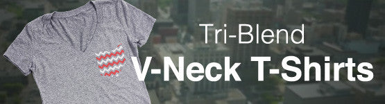 Women's Jr. Fit Tri-Blend V-Neck T-Shirt