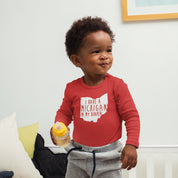 I Have A Michigan In My Diaper Long Sleeve Baby One Piece