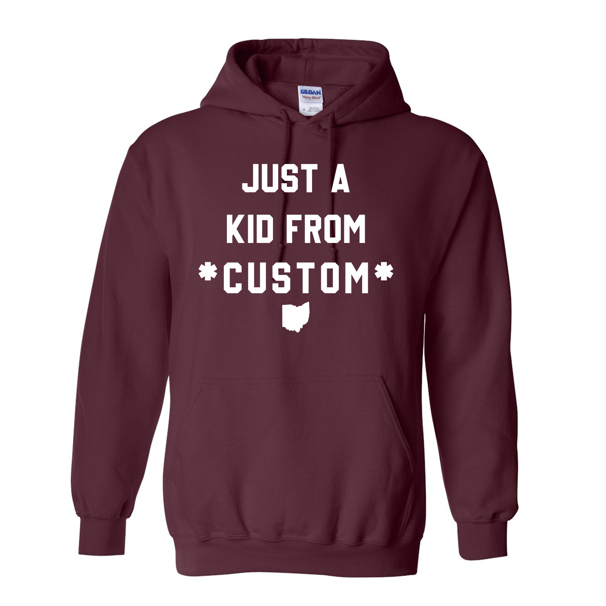 CUSTOM Just A Kid From Unisex Hoodie