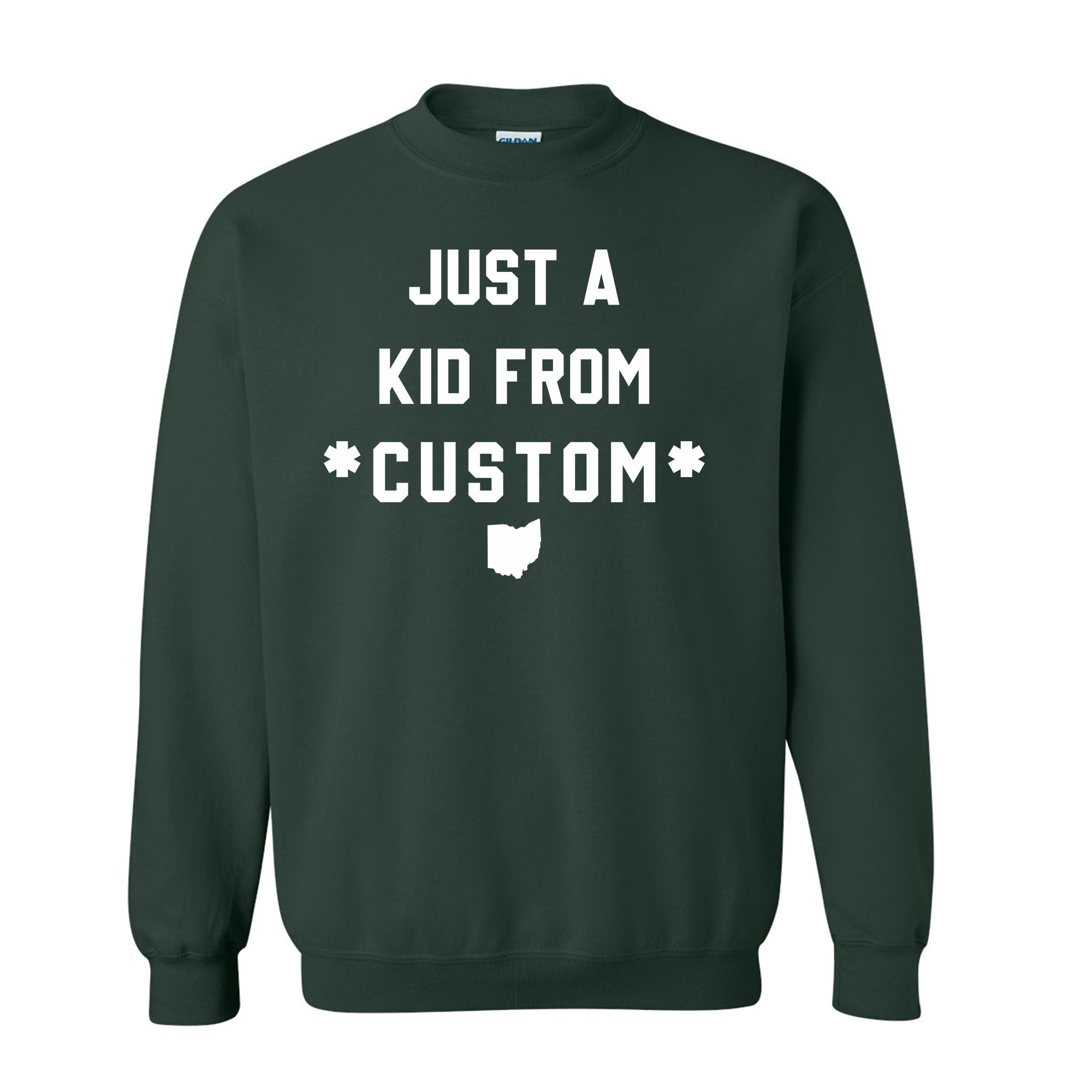 CUSTOM Just A Kid From Unisex Sweatshirt