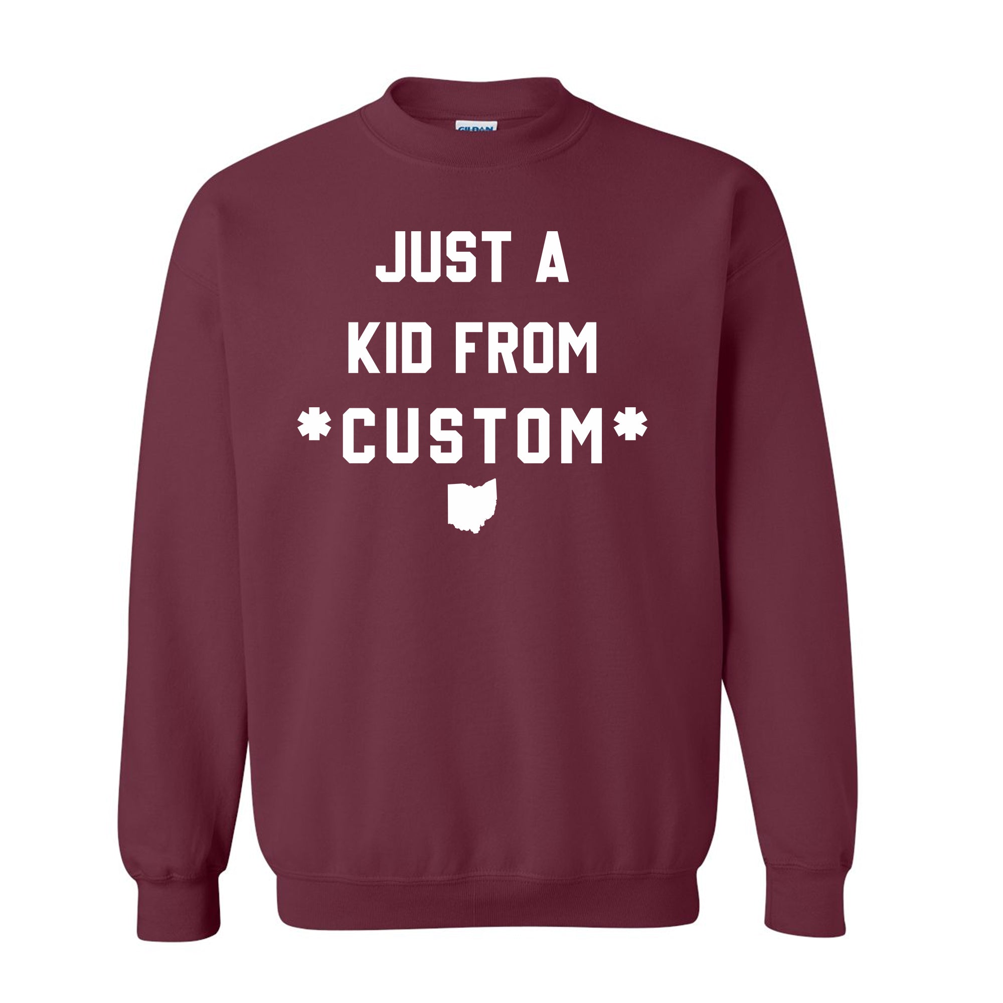 CUSTOM Just A Kid From Unisex Sweatshirt