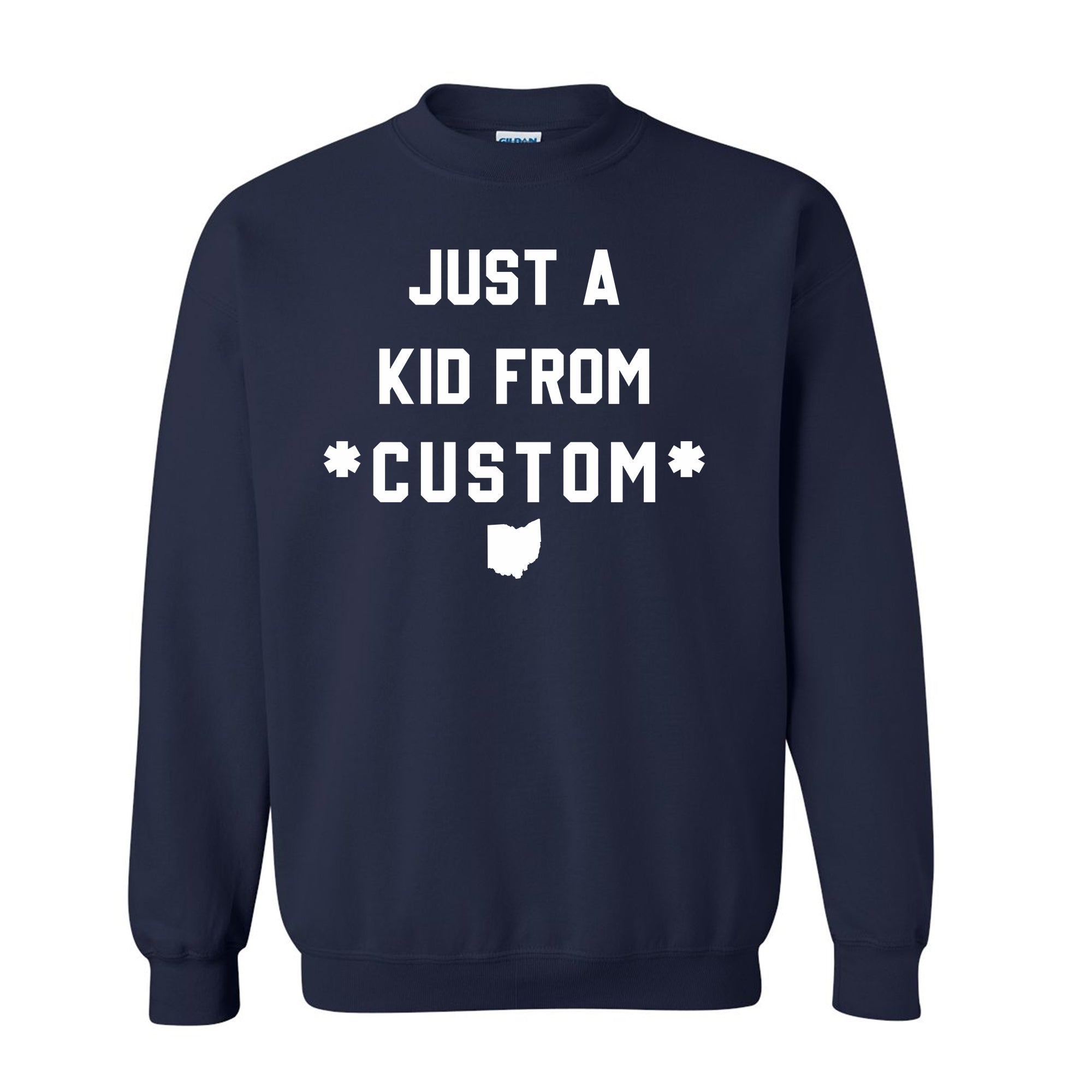 CUSTOM Just A Kid From Unisex Sweatshirt