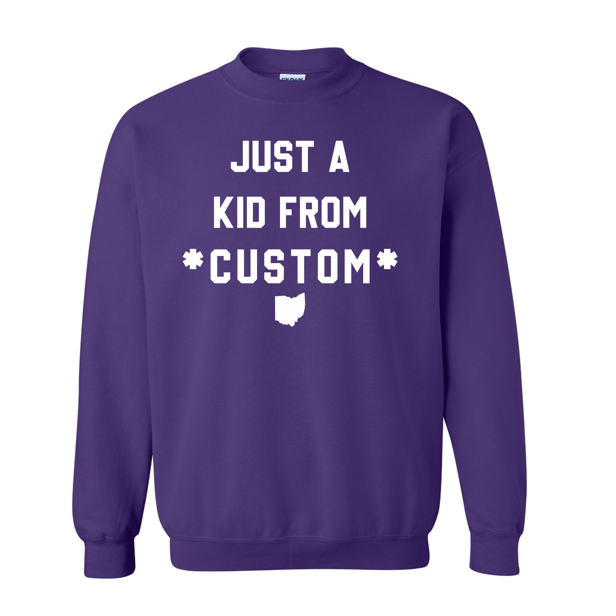 CUSTOM Just A Kid From Unisex Sweatshirt