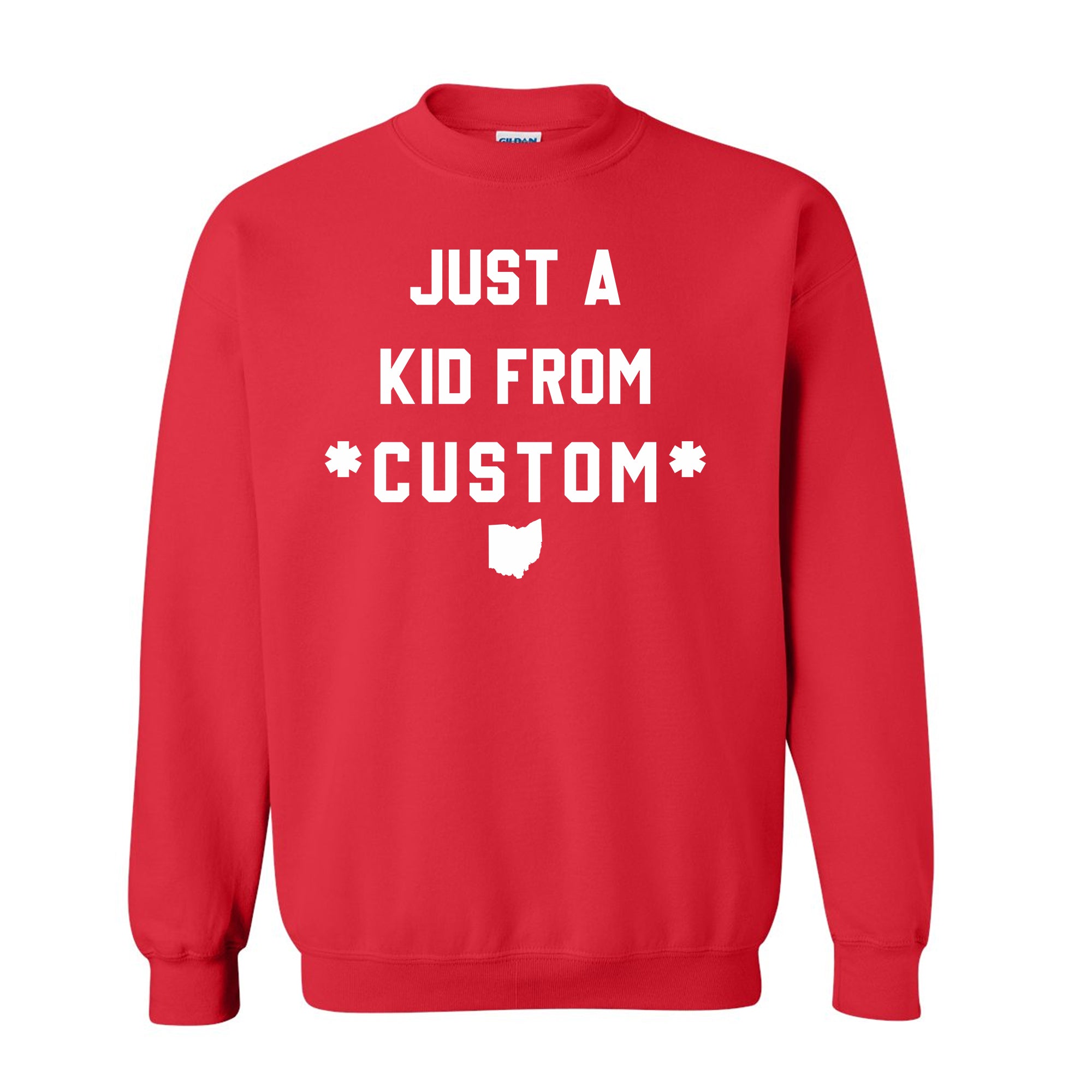 CUSTOM Just A Kid From Unisex Sweatshirt