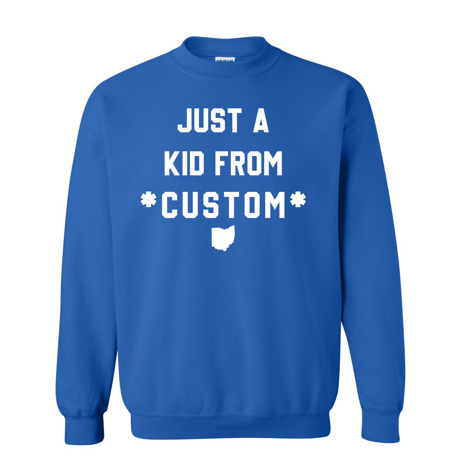 CUSTOM Just A Kid From Unisex Sweatshirt
