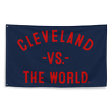 Cleveland Vs The World - Large Flag