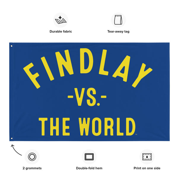 Findlay Vs The World - 3X5 Wall Banner Flag - Clothe Ohio - Ohio Shirts ...