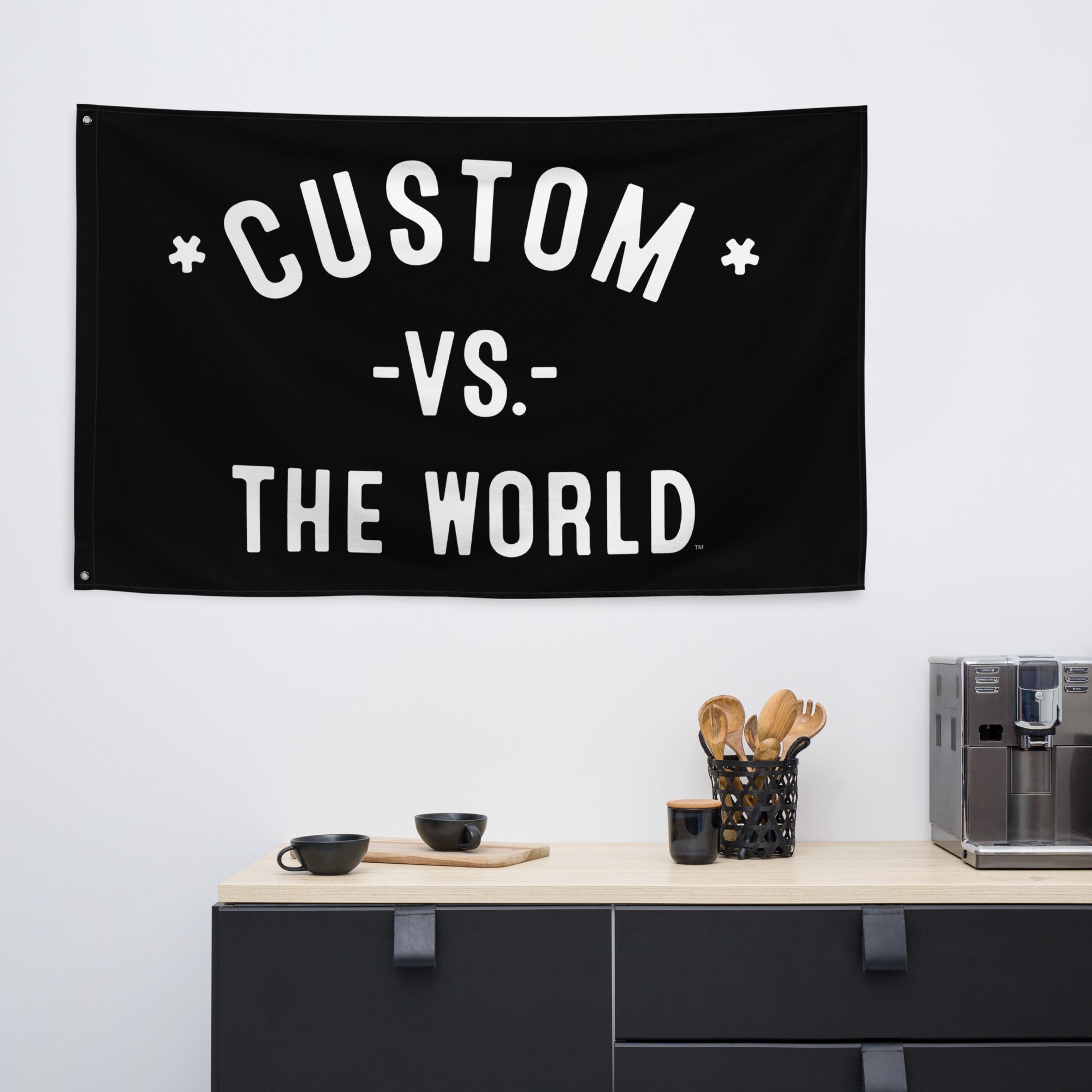 CUSTOM Vs The World - 3x5ft Flag