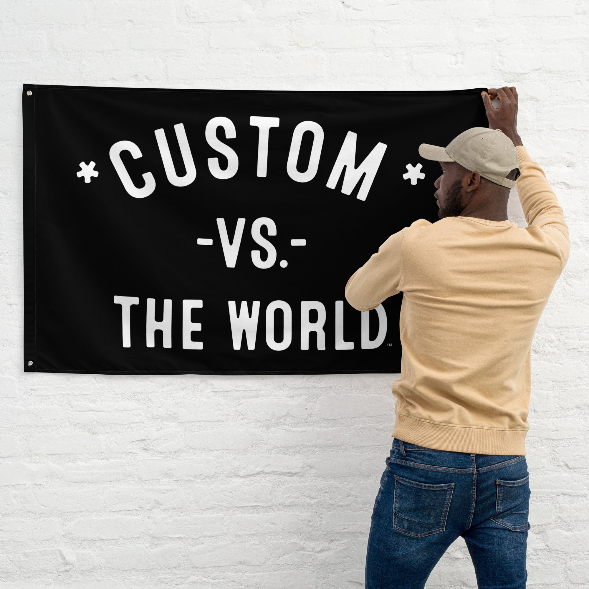 CUSTOM Vs The World - 3x5ft Flag