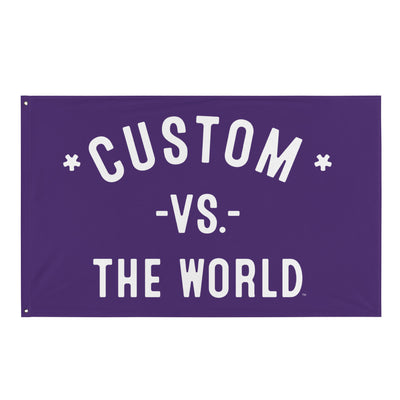 CUSTOM Vs The World - 3x5ft Flag