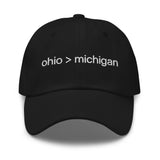 ohio > michigan - Dad hat