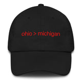 ohio > michigan - Dad hat