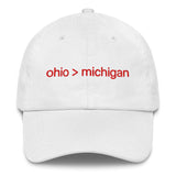 ohio > michigan - Dad hat