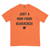 Just A Mom From Beavercreek - Comfort Colors washed feel t-shirt