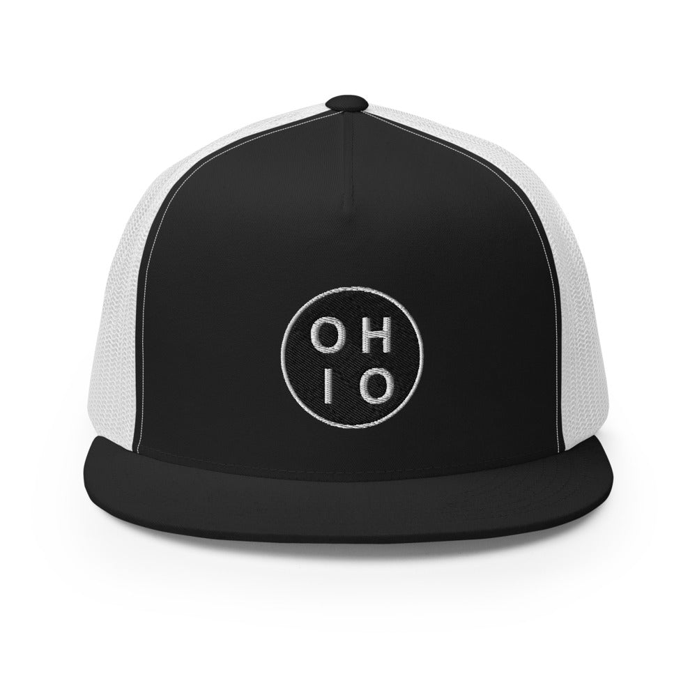 Circle Ohio Black Patch Snap Back Hat