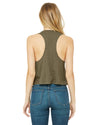 Ohio Stacked Women's Racerback Cropped Tank - Clothe Ohio - Soft Ohio Shirts