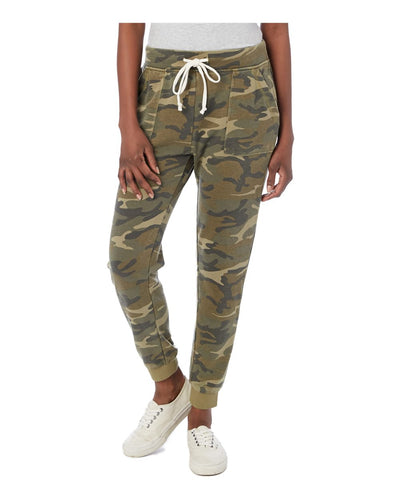 Small O H I O Circle Women's Long Weekend Burnout French Terry Sweatpants - Clothe Ohio - Soft Ohio Shirts