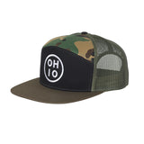 Circle Ohio Camo Hi-Pro Snap Trucker Hat