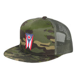 Ohio Flag Tropic Camo Snap Trucker Hat