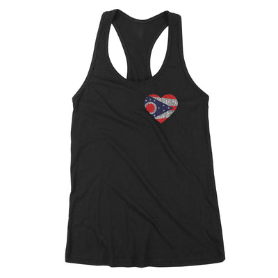 Heart Ohio Flag Women's Tank - Clothe Ohio - Soft Ohio Shirts