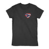 Heart Ohio Flag Women's T-Shirt - Clothe Ohio - Soft Ohio Shirts