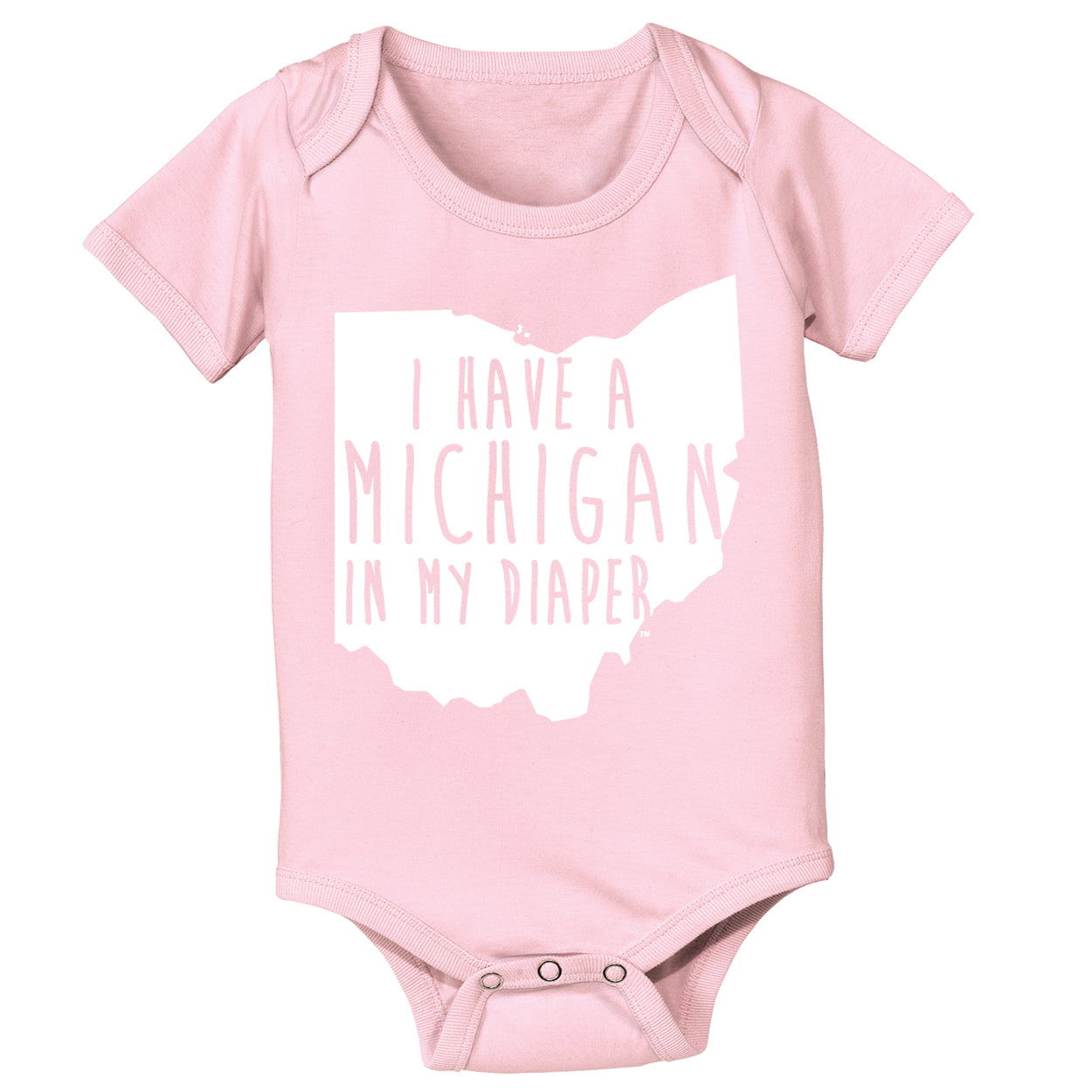 I Have A Michigan In My Diaper Baby Baby One Piece - Clothe Ohio - Soft Ohio Shirts