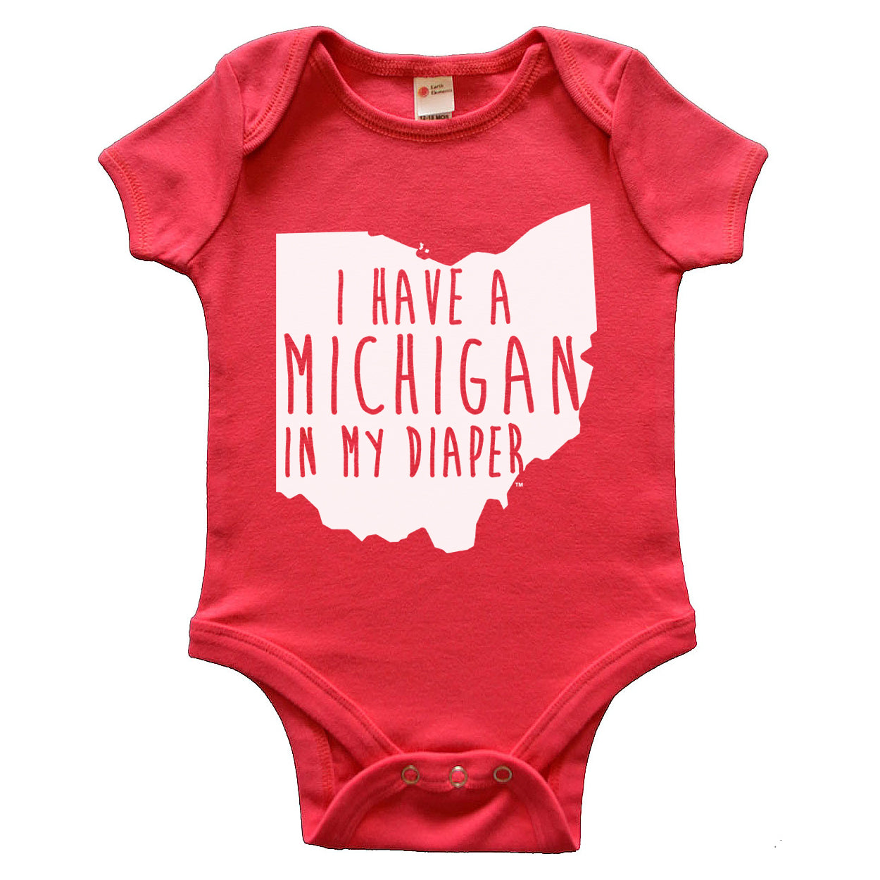 I Have A Michigan In My Diaper Baby Baby One Piece - Clothe Ohio - Soft Ohio Shirts