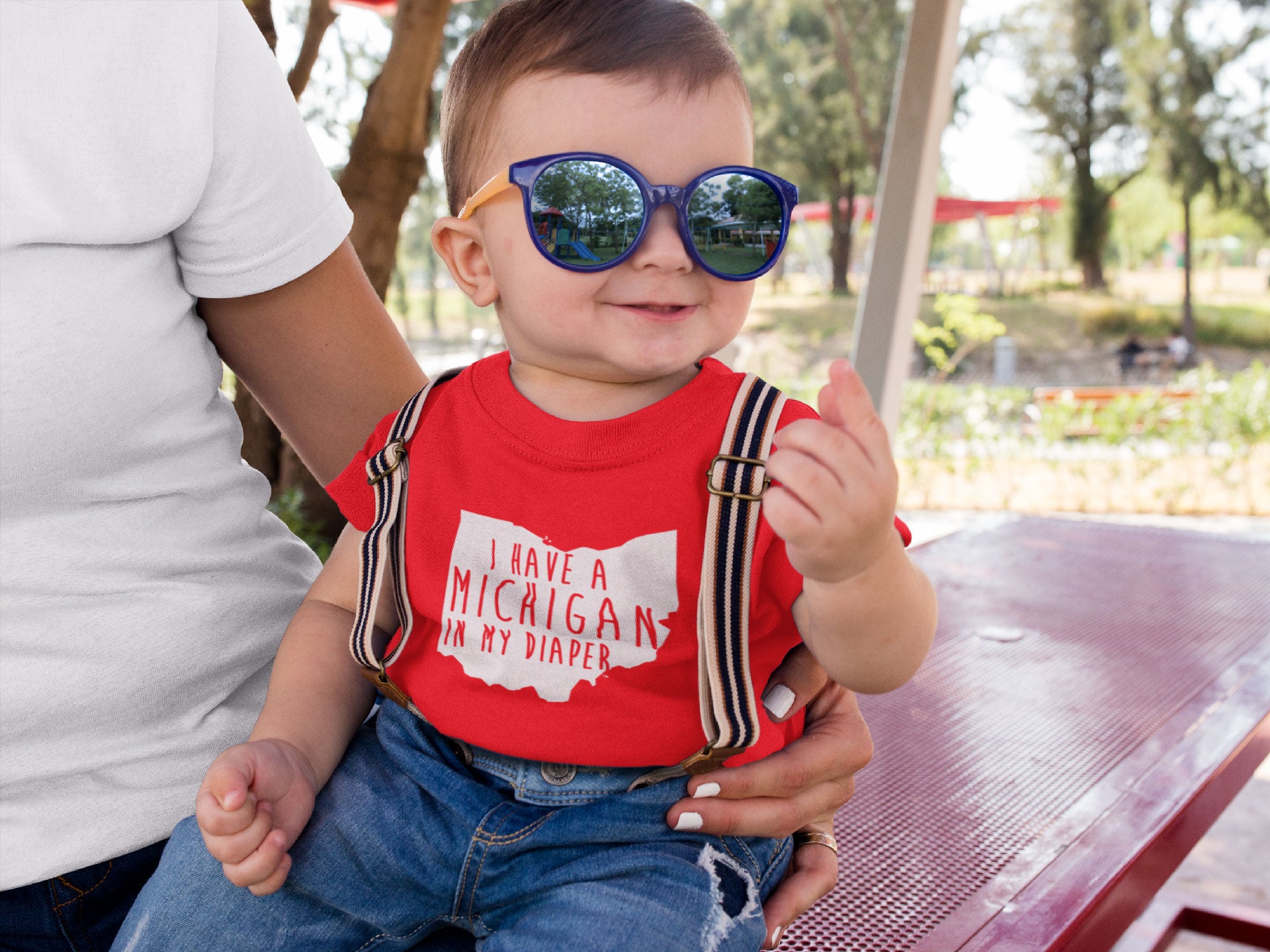 Michigan In My Diaper Baby Ultra Soft Toddler T-Shirt