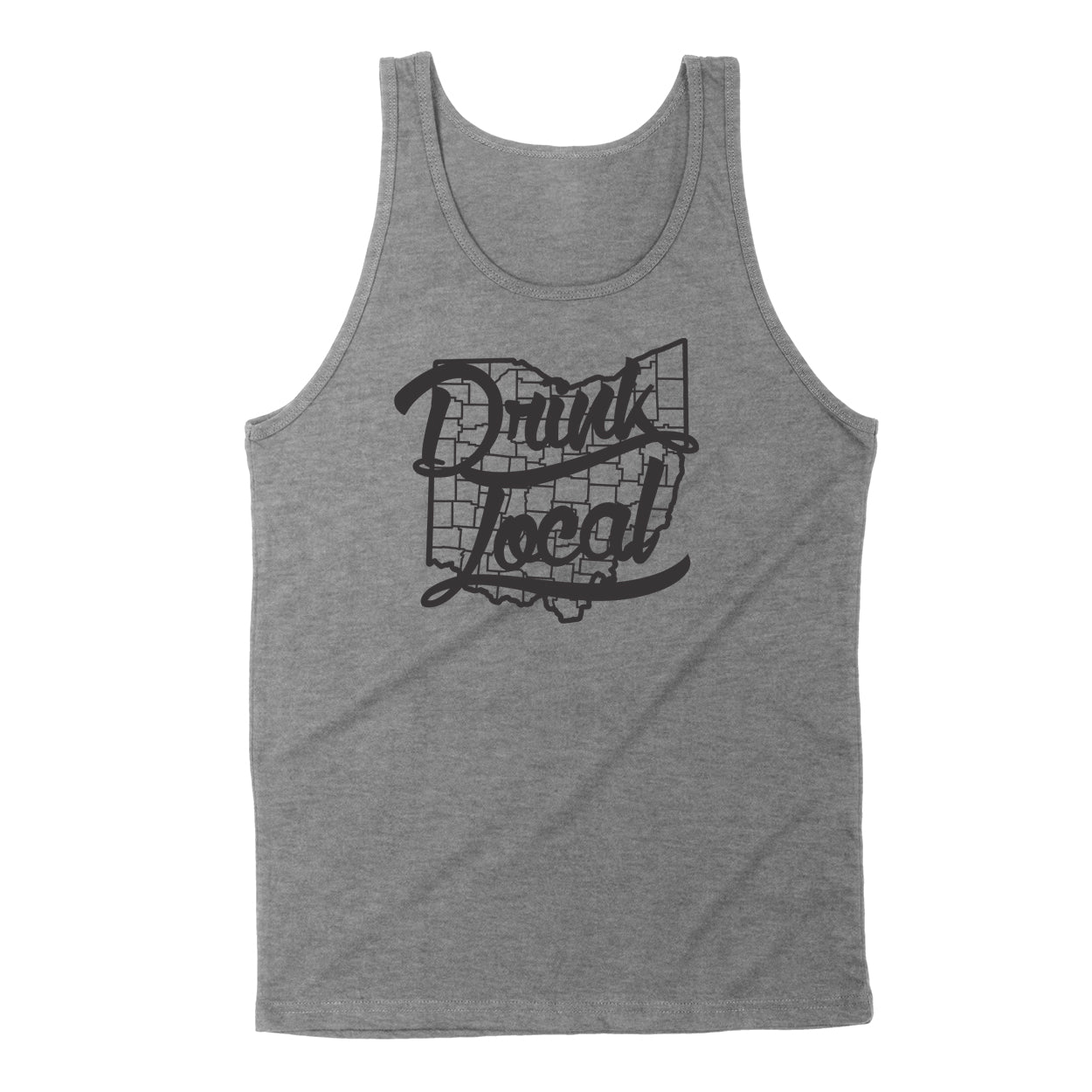 Drink Local Ohio Men's Unisex Tank - Clothe Ohio - Soft Ohio Shirts