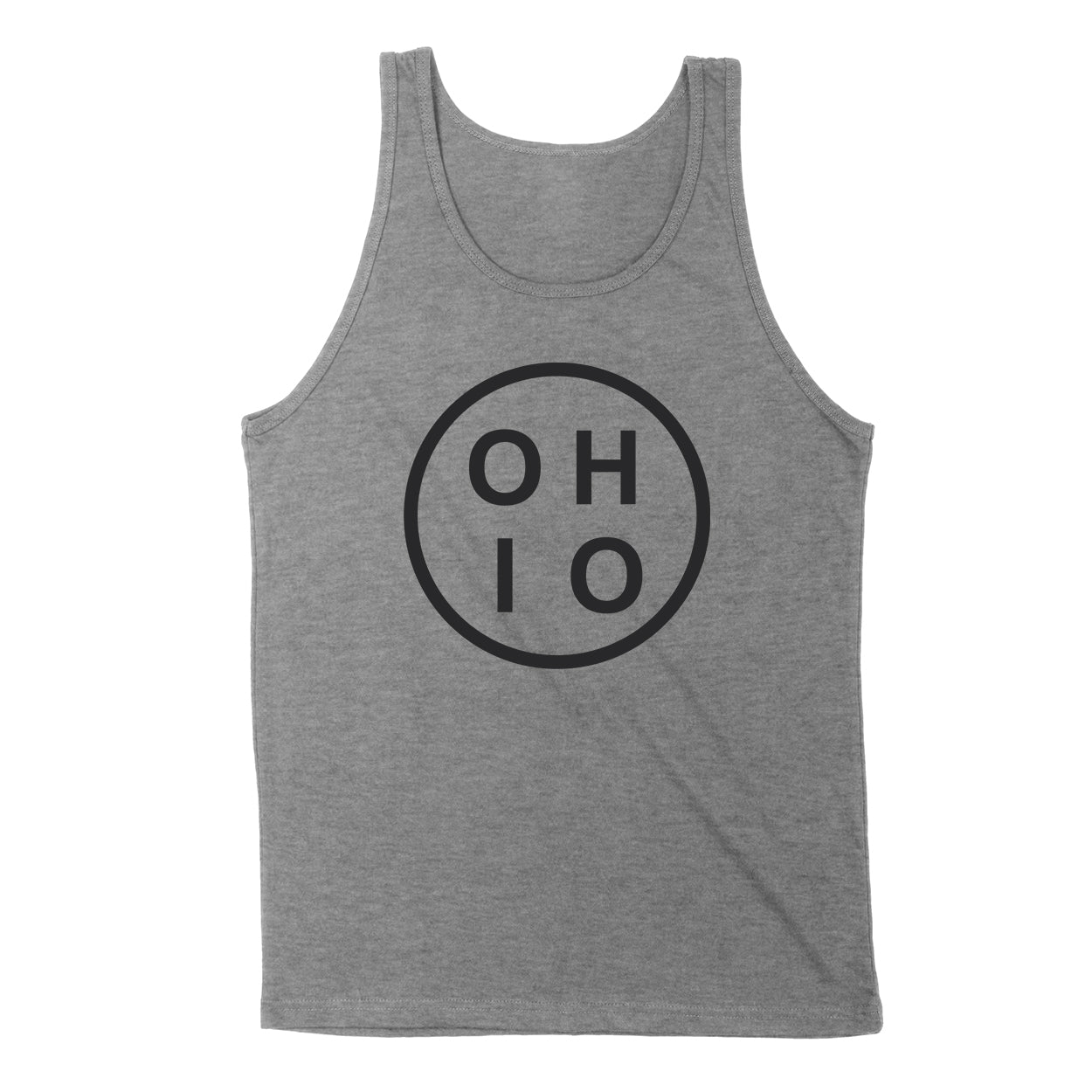 Ohio Circle Black Men's Unisex Tank - Clothe Ohio - Soft Ohio Shirts