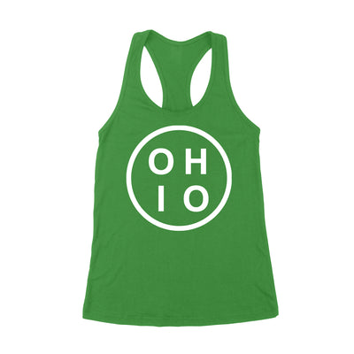 Circle Ohio White Women's Tank