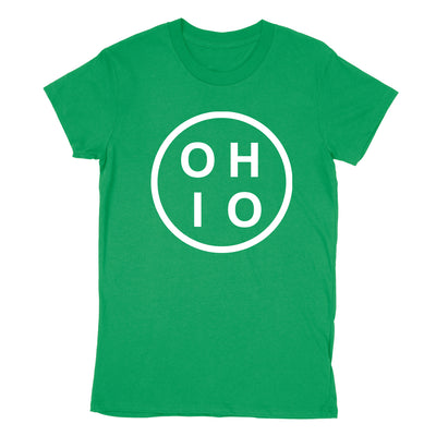 Circle Ohio White Women's T-Shirt