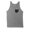 Ohio Pocket Print Black Men's Unisex Tank - Clothe Ohio - Soft Ohio Shirts