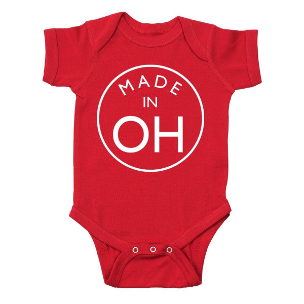 Baby Made In Oh Baby One Piece - Clothe Ohio - Soft Ohio Shirts