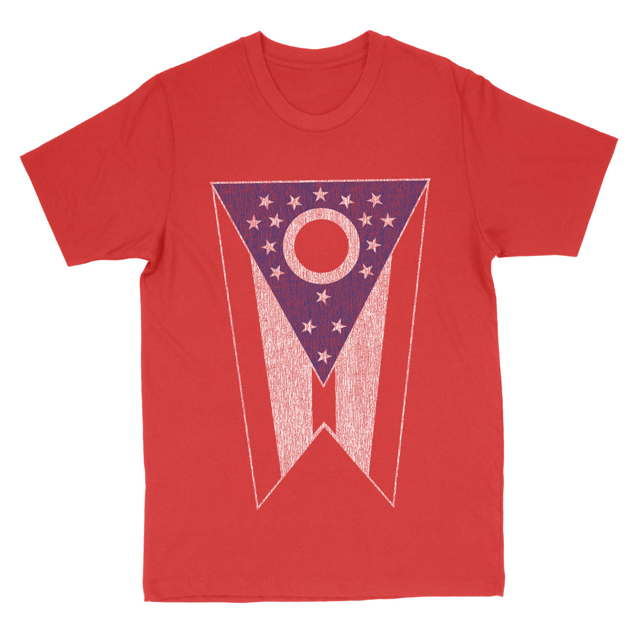 Ohio State Flag Big Men's T-Shirt - Clothe Ohio - Soft Ohio Shirts