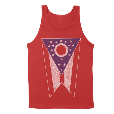Ohio State Flag Big Men's Unisex Tank - Clothe Ohio - Soft Ohio Shirts