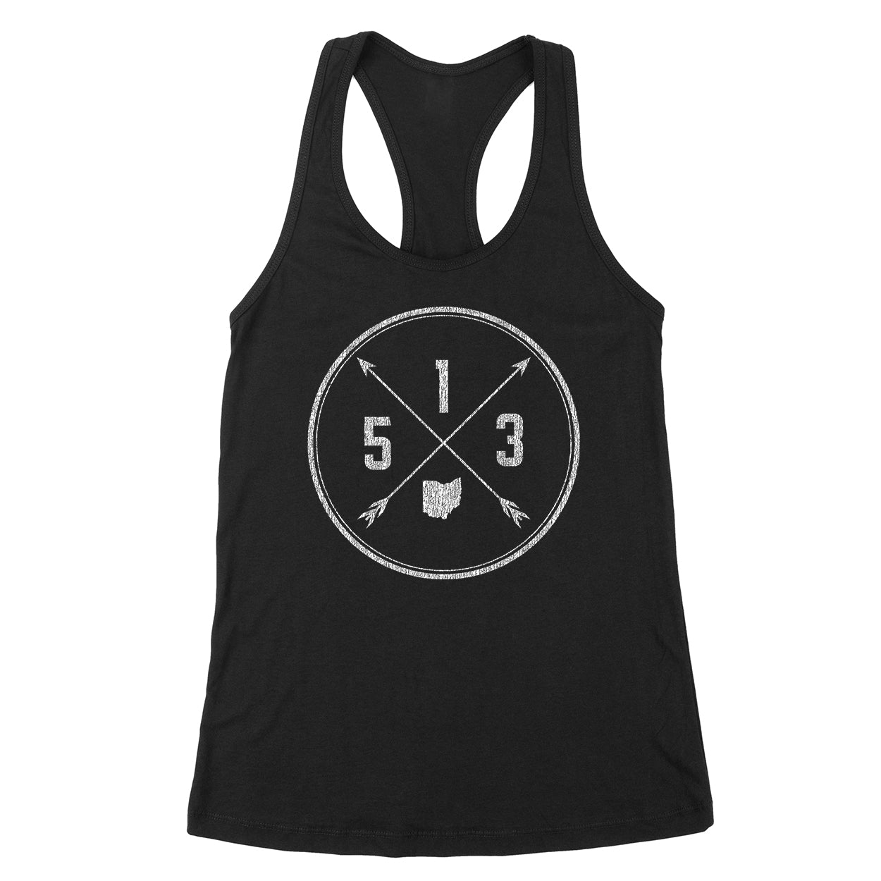 513 Area Code Cross Women's Tank - Clothe Ohio - Soft Ohio Shirts