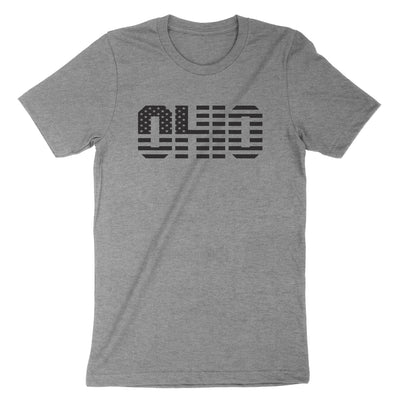 Ohio Stars And Stripes Black Youth T-Shirt - Clothe Ohio - Soft Ohio Shirts