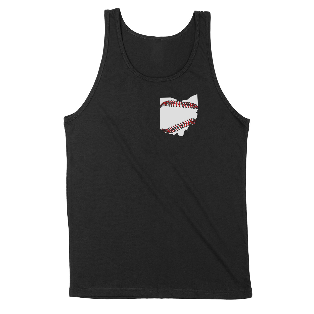 Ohio Baseball Stitching Men's Unisex Tank - Clothe Ohio - Soft Ohio Shirts