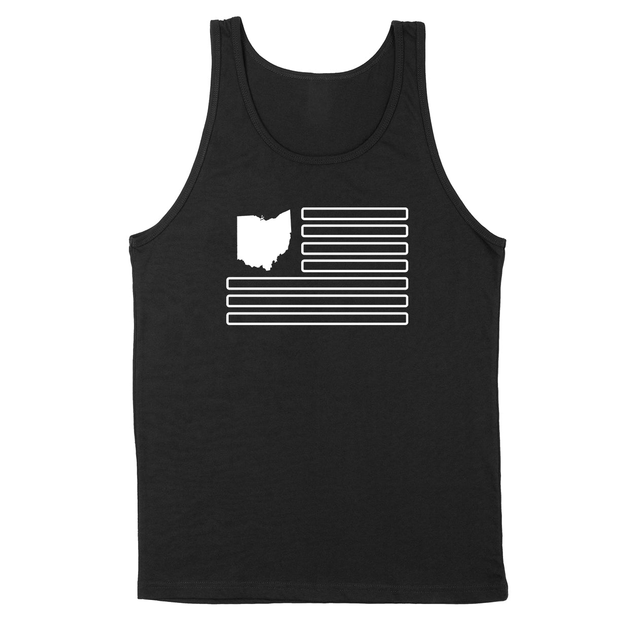 Neon White Ohio Men's Unisex Tank - Clothe Ohio - Soft Ohio Shirts