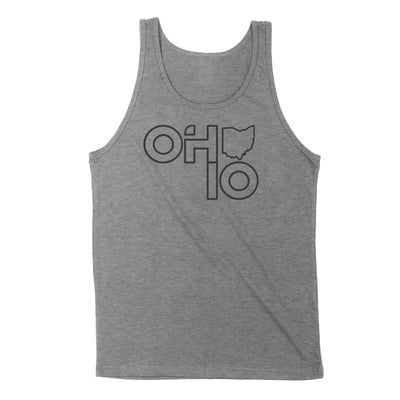 Ohio Stacked Men's Unisex Tank - Clothe Ohio - Soft Ohio Shirts