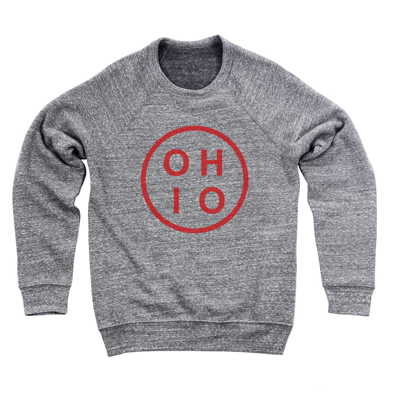 Ohio Circle Red Ultra Soft Sweatshirt - Clothe Ohio - Soft Ohio Shirts