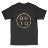 Ohio Circle Gold Men's T-Shirt - Clothe Ohio - Soft Ohio Shirts
