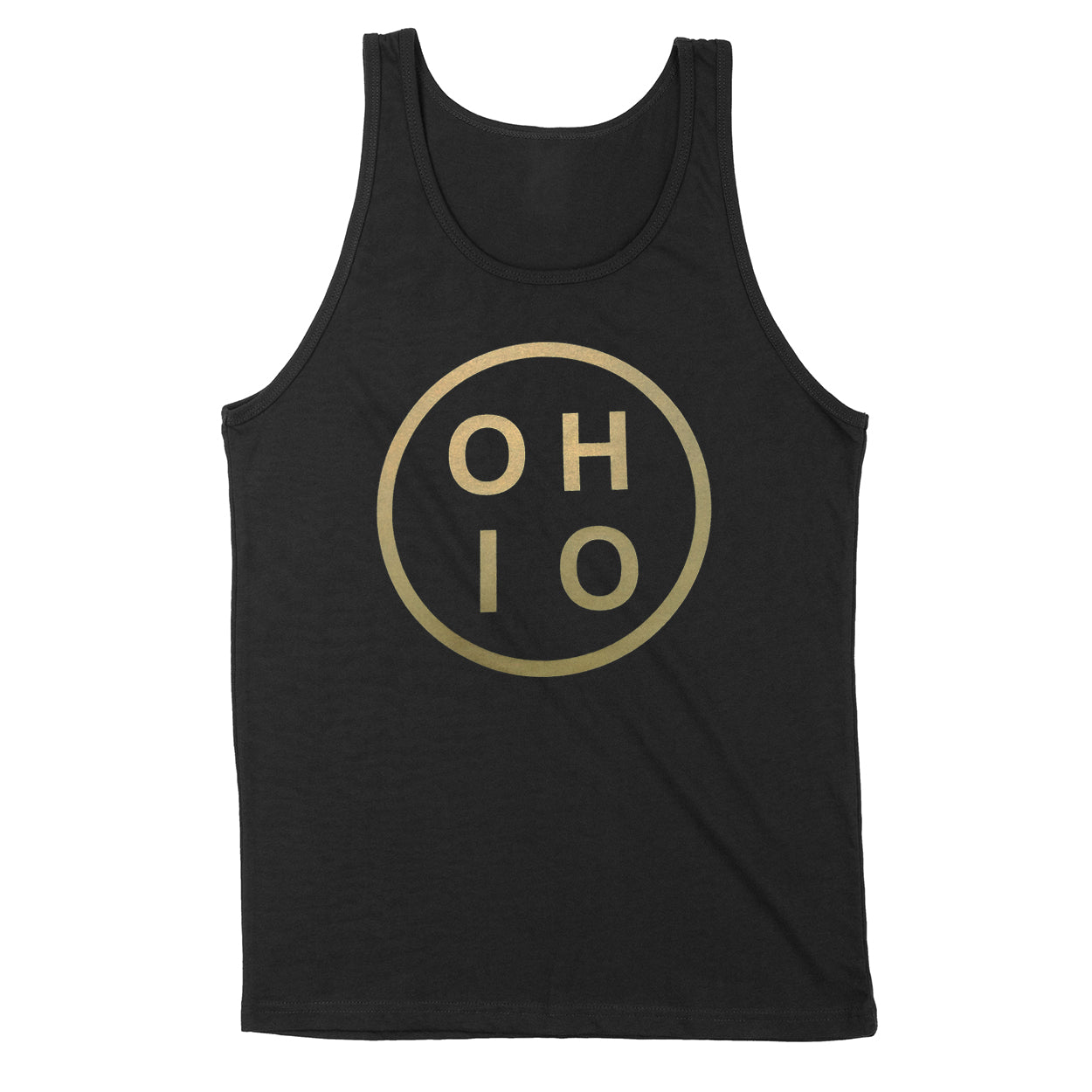 Ohio Circle Gold Men's Unisex Tank - Clothe Ohio - Soft Ohio Shirts