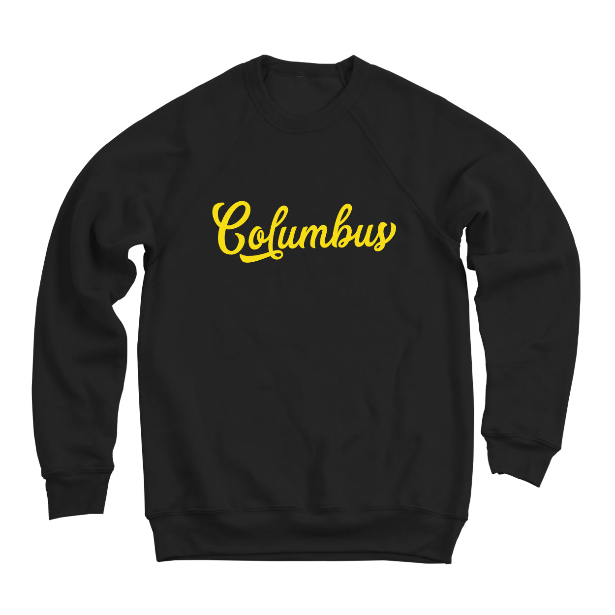 Columbus Script Yellow Ultra Soft Sweatshirt