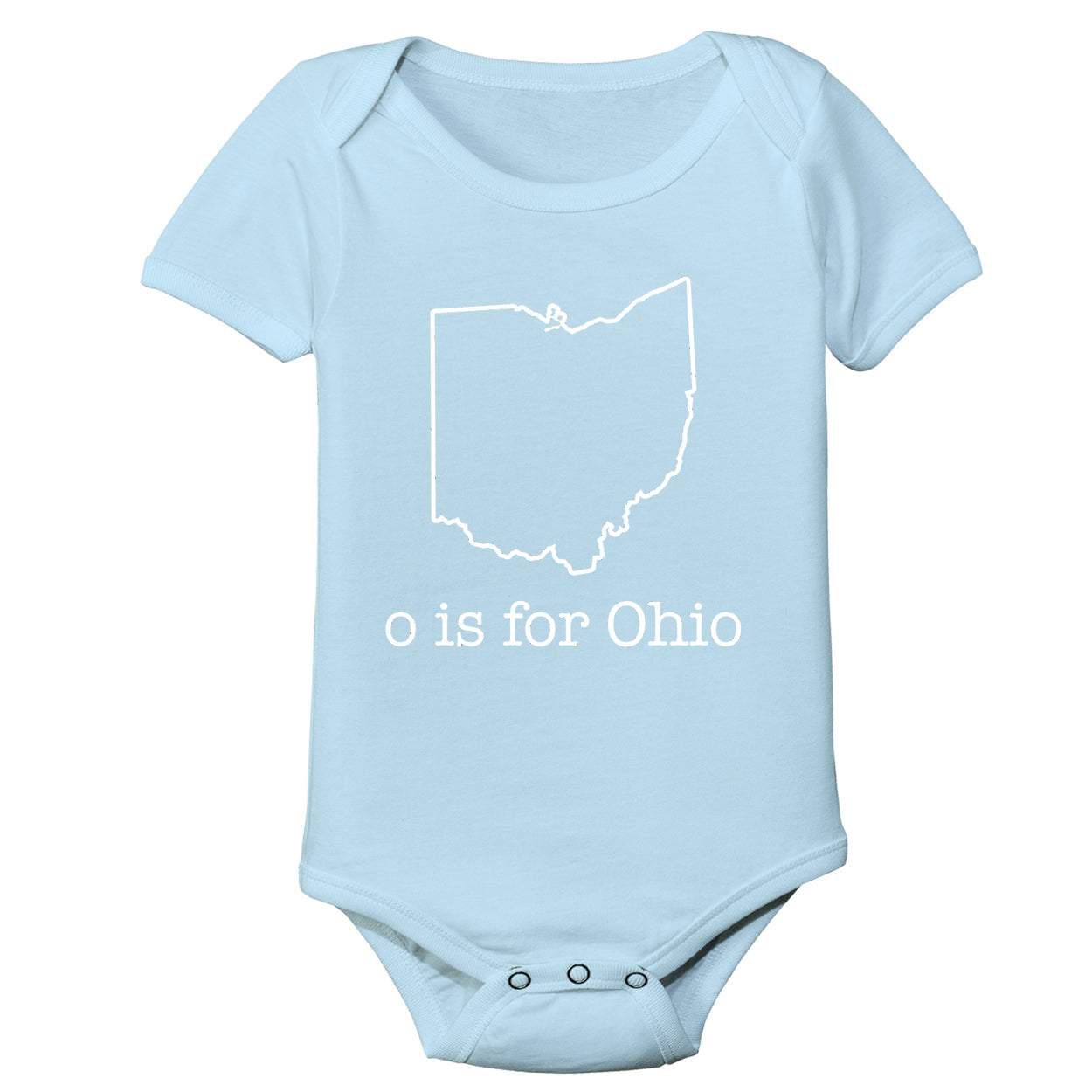 O Is For Ohio Baby One Piece - Clothe Ohio - Soft Ohio Shirts